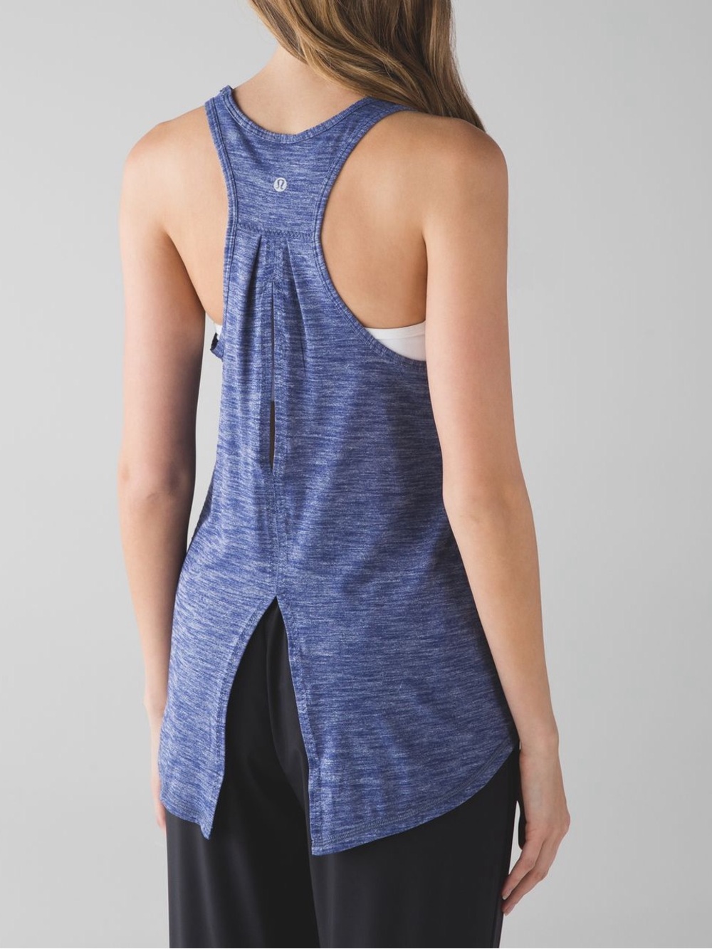 Lululemon Salute the Sun Tank Size 6 *Light Luon Heathered Hero Blue